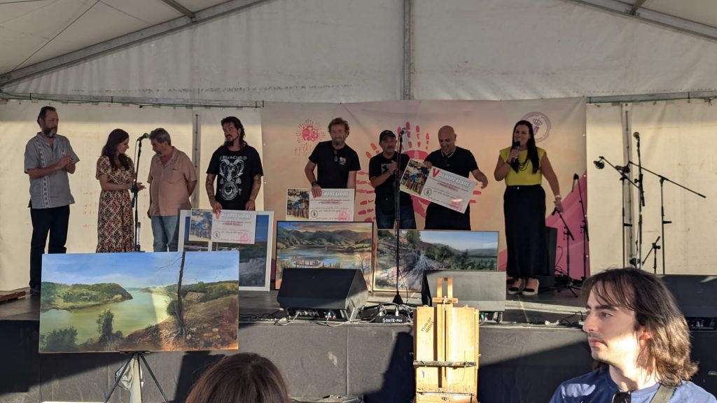 Participantes y premiados del V Concurso de Pintura Rápida al Aire Libre de El Granado