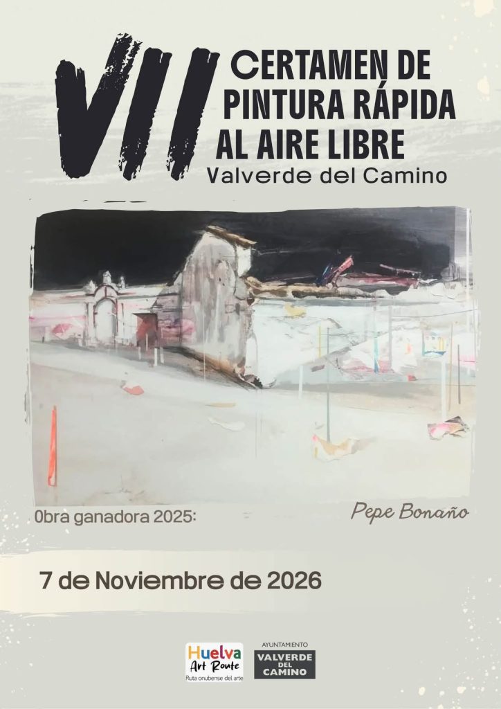 Cartel del VII Certamen de Pintura Rápida al Aire Libre de Valverde del Camino, 7 de noviembre de 2026