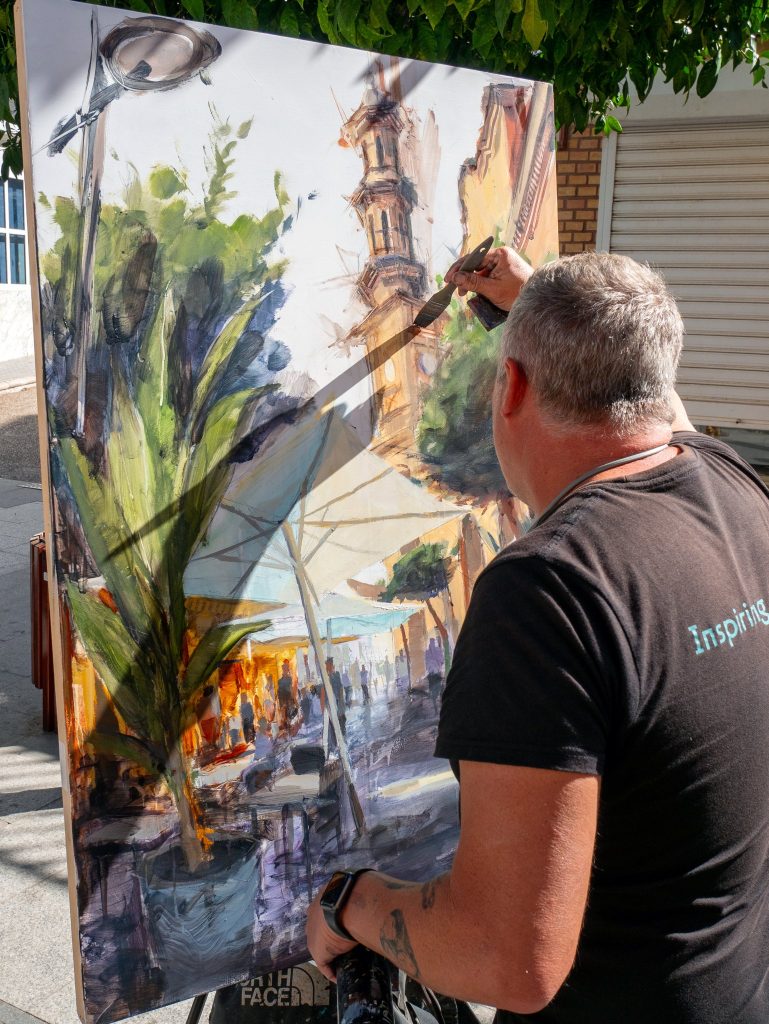 Artista interpretando la arquitectura de Nerva
