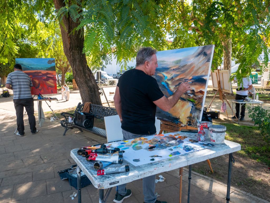 Pintura al aire libre y encuentro de artistas en Riotinto