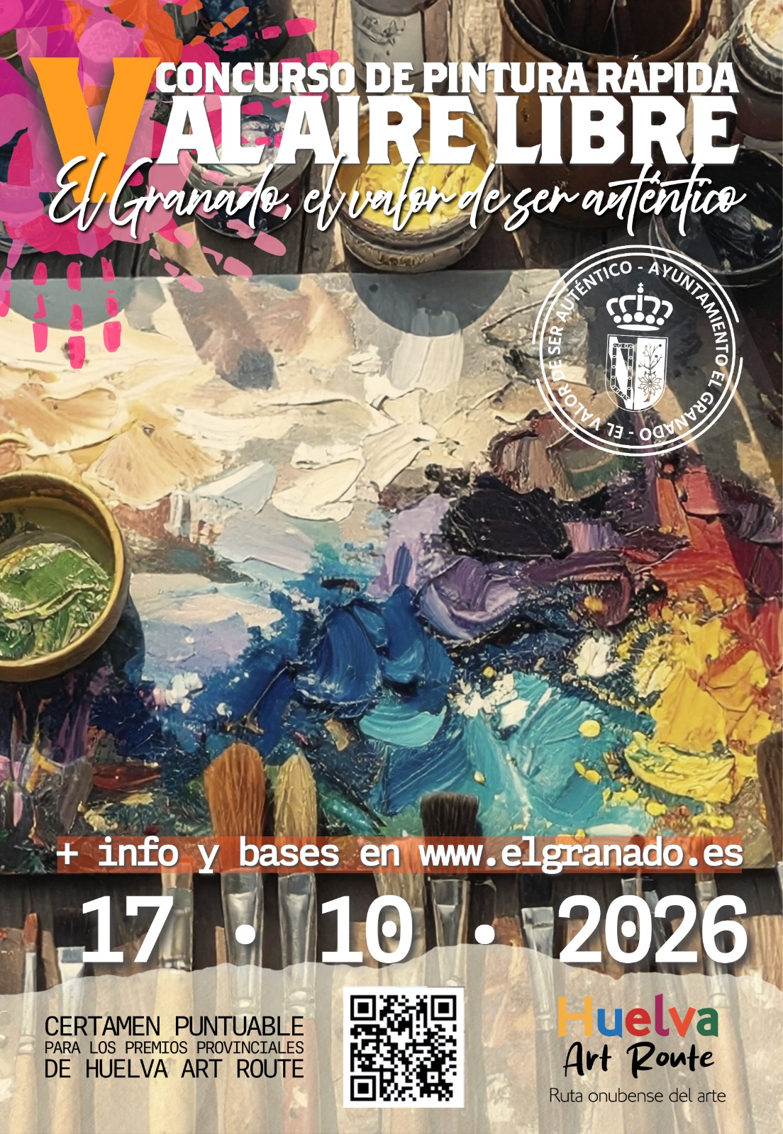 Cartel V Concurso de Pintura Rápida al Aire Libre de El Granado
