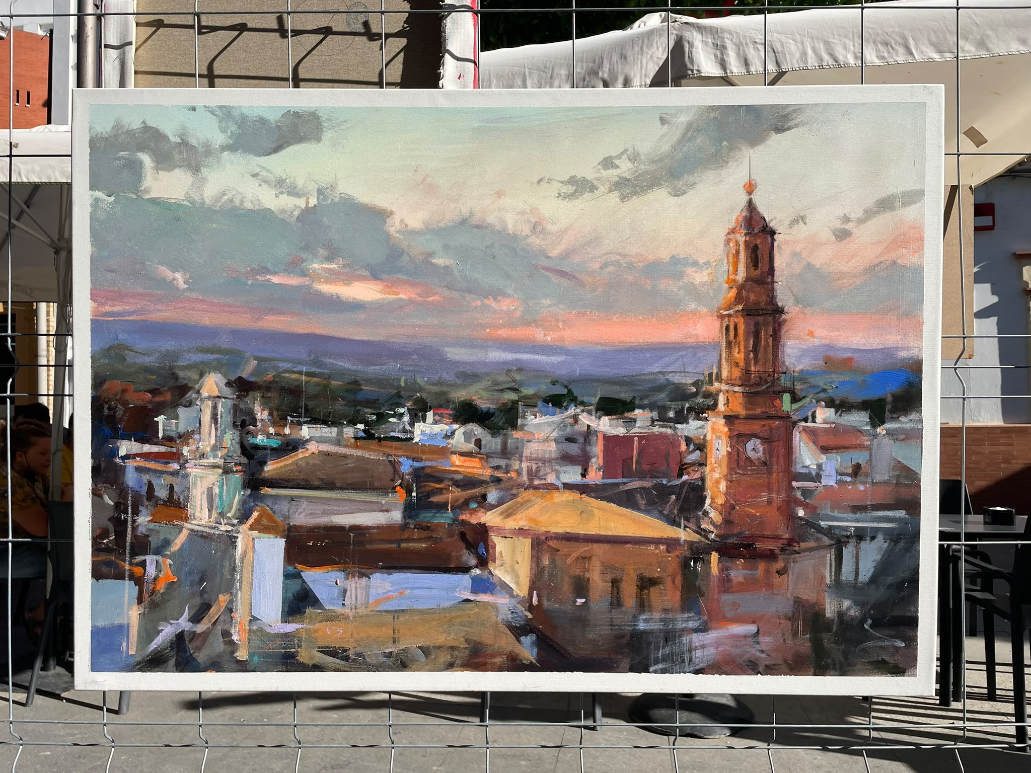 Una de las obras expuestas durante la jornada