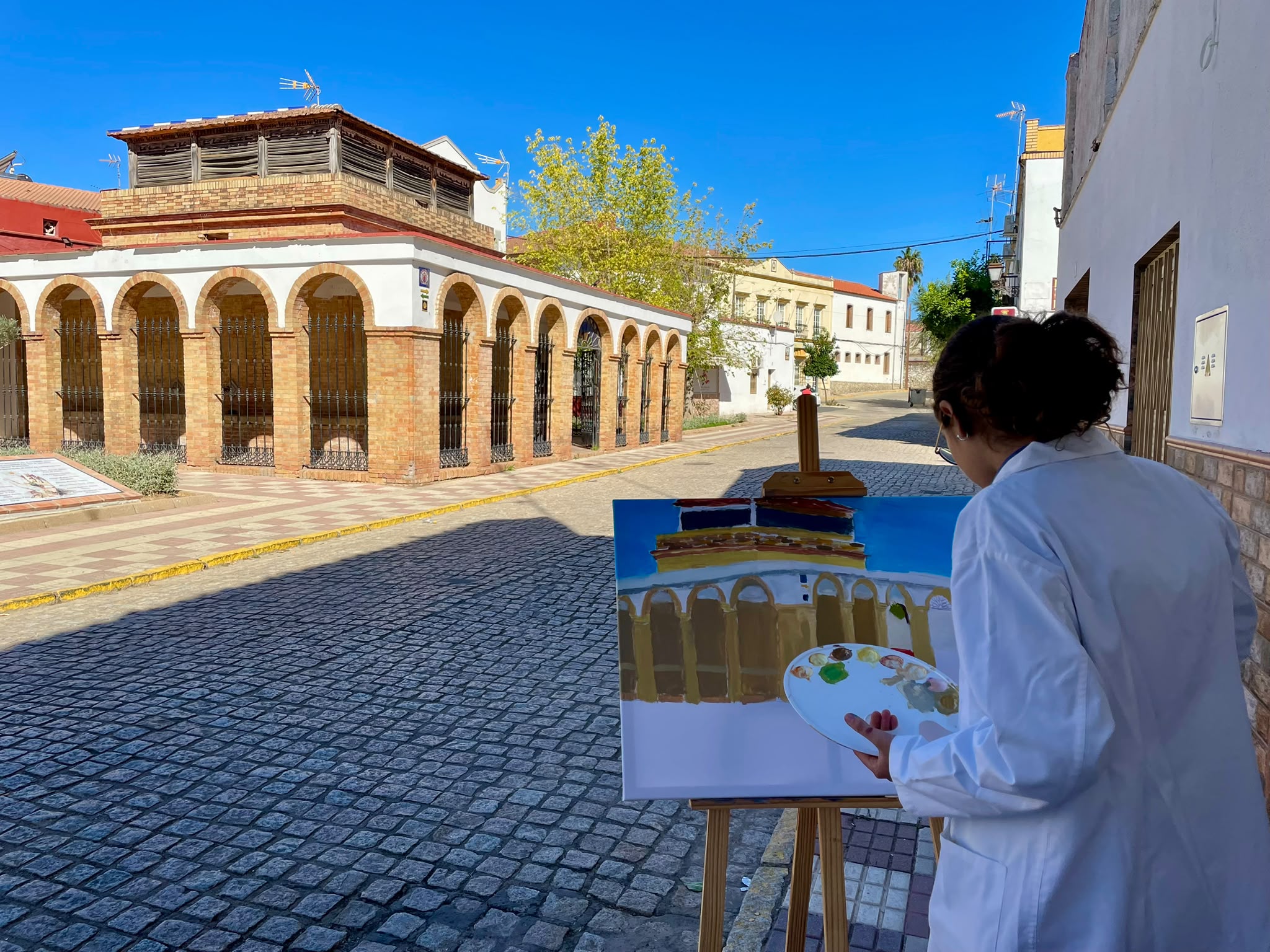 Pintura y patrimonio urbano de Nerva